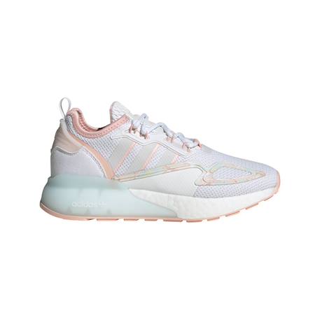 Baskets enfant Blanc, rose, bleu+Kaki, blanc, bleu 3 - vertbaudet enfant 