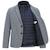 Veste garçon Gris chiné, bleu marine 3 - vertbaudet enfant 
