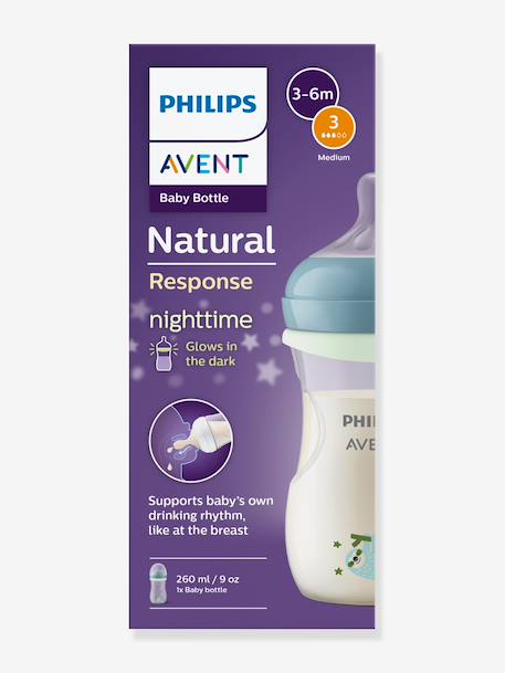 Biberon Natural Response 260 ml Nuit transparent 6 - vertbaudet enfant 