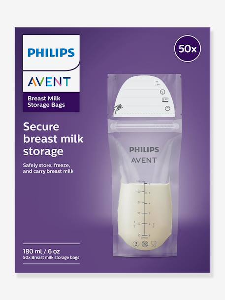 Lot 50 sachets conservation lait transparent 2 - vertbaudet enfant 