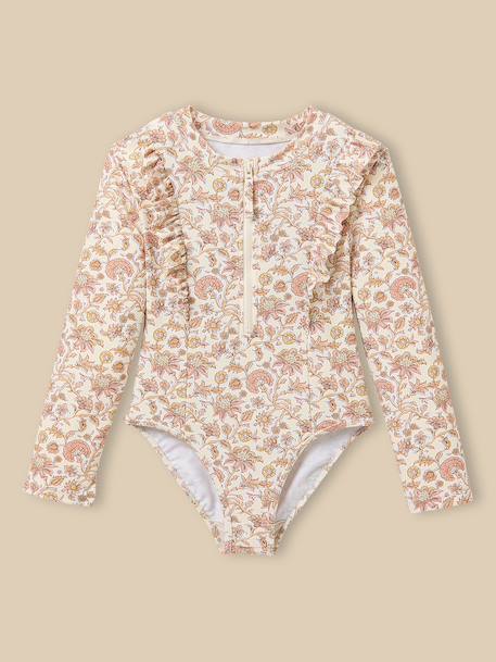 Maillot de bain 1 pièce anti-uv Imprimé bali rose 1 - vertbaudet enfant 