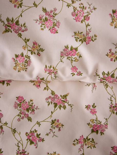 Housse de couette percale de coton 'margot' Imprimé fleurs 2 - vertbaudet enfant 