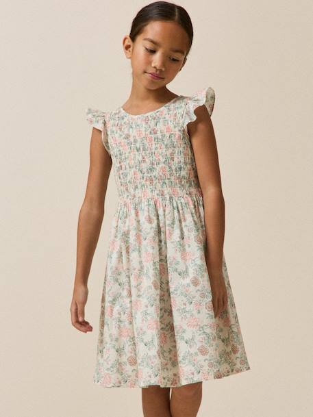 Robe fille garance - collection fêtes et mariages Imprimé helena 1 - vertbaudet enfant 
