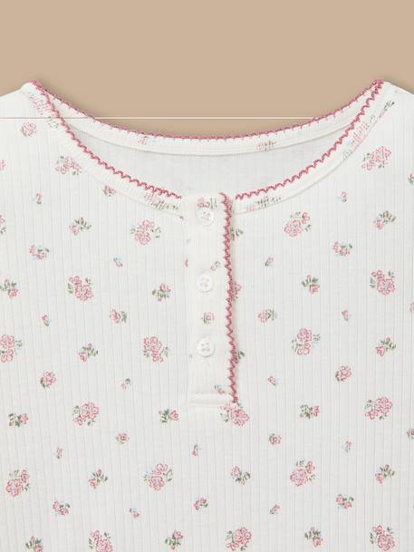 Pyjama en maille pointelle fille Imprimé emma 2 - vertbaudet enfant 