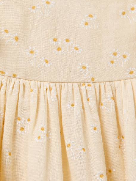 Robe pâquerettes fille Imprimé paquerette jaune 2 - vertbaudet enfant 