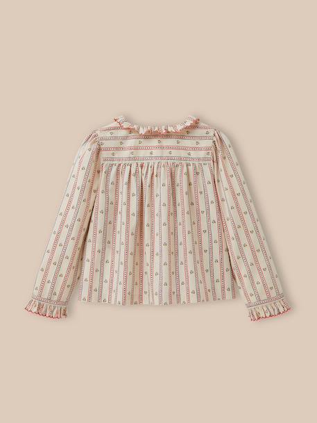 Blouse imprimée fille Imprimé marine 4 - vertbaudet enfant 