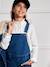 Salopette fille en denim Bleu moyen uni 4 - vertbaudet enfant 