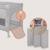 Lit cododo 3en1 ellen avec fonction lit parapluie et parc bébé, matelas haute densité et roulettes Beige sand+Black carbon+Green sage+Grey concrete 22 - vertbaudet enfant 