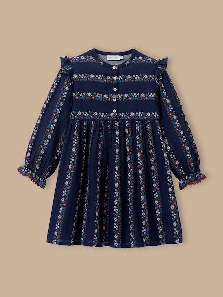 Robe gaze de coton fille Imprimé romy 1 - vertbaudet enfant 