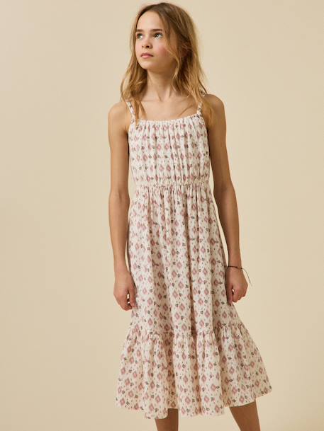 Robe carolina fille Imprimé carolina 1 - vertbaudet enfant 
