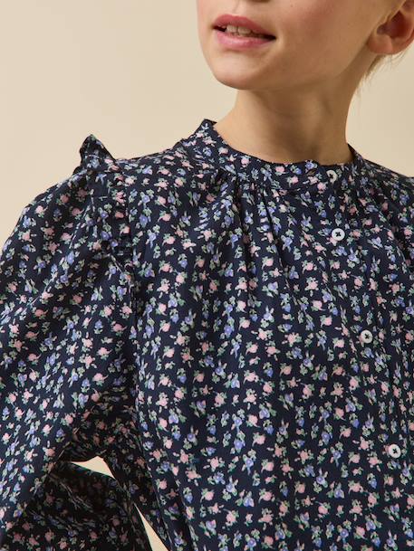 Blouse imprimée Imprimé mini roses 3 - vertbaudet enfant 
