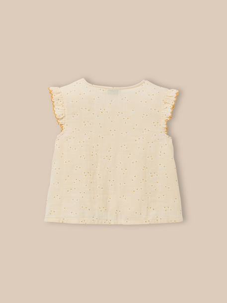 Blouse pâquerettes fille Imprimé paquerette jaune 2 - vertbaudet enfant 