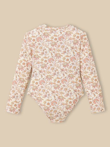 Maillot de bain 1 pièce anti-uv Imprimé bali rose 3 - vertbaudet enfant 