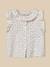 Blouse double gaze de coton bébé Blanc doux+Imprimé camelia 4 - vertbaudet enfant 