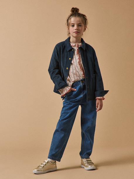 Blouse imprimée fille Imprimé marine 5 - vertbaudet enfant 