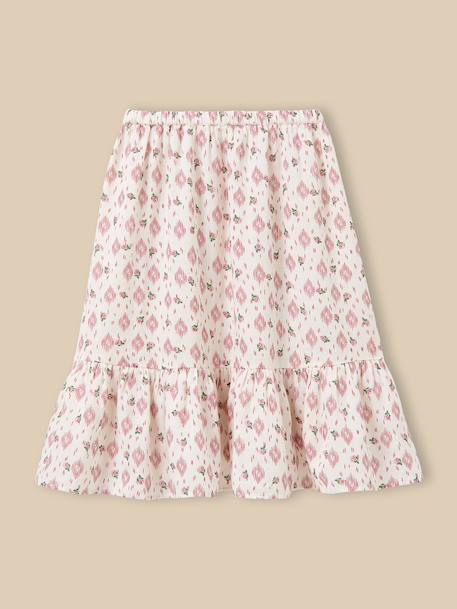 Jupe en gaze en coton biologique Grenade+Imprimé carolina 4 - vertbaudet enfant 