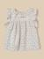 Blouse double gaze de coton bébé Blanc doux+Imprimé camelia 6 - vertbaudet enfant 