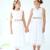 Bandeau cheveux  cérémonie  à fleurs Beige or+Blanc doré 2 - vertbaudet enfant 