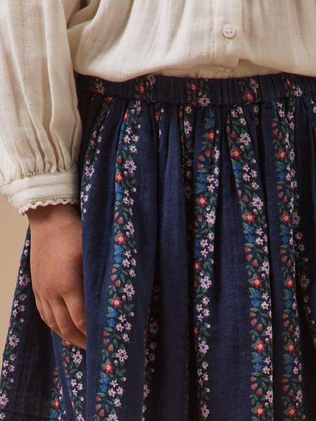 Jupe gaze de coton fille Imprimé romy 3 - vertbaudet enfant 