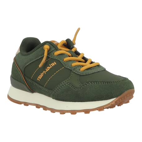Baskets à lacets garçon Kaki 2 - vertbaudet enfant 