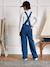 Salopette fille en denim Bleu moyen uni 5 - vertbaudet enfant 