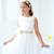 Bandeau cheveux  cérémonie  à fleurs Beige or+Blanc doré 4 - vertbaudet enfant 