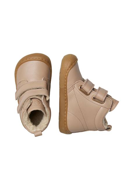 Bottes barefoot en cuir barefoot wigghi vl Cognac-+Gris tourterelle-beige+Kaki-beige+Marine- 9 - vertbaudet enfant 
