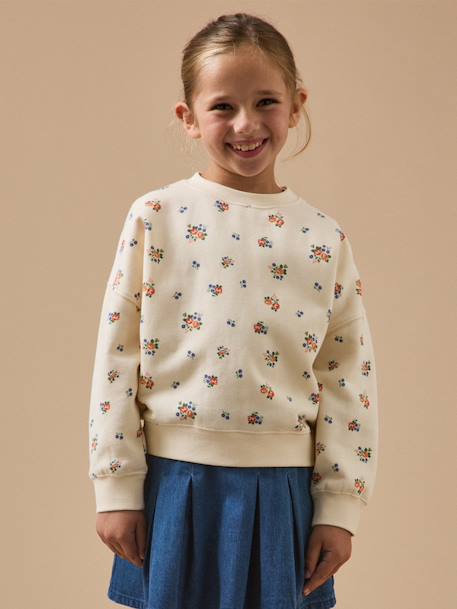 Sweat imprimé fille Imprimé lea 1 - vertbaudet enfant 