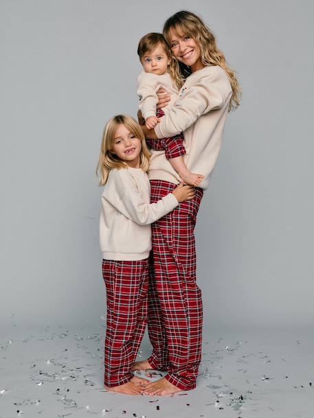 Pyjama 2 pièces femme Capsule Famille rouge 1 - vertbaudet enfant 