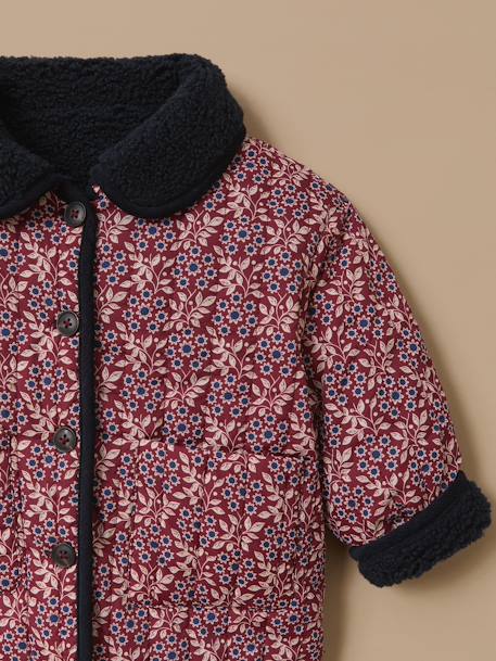 Veste réversible sherpa bébé Imprimé ophelia 2 - vertbaudet enfant 