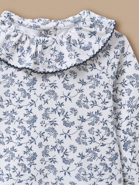 T-shirt imprimé bébé Imprimé iris fond blanc 2 - vertbaudet enfant 