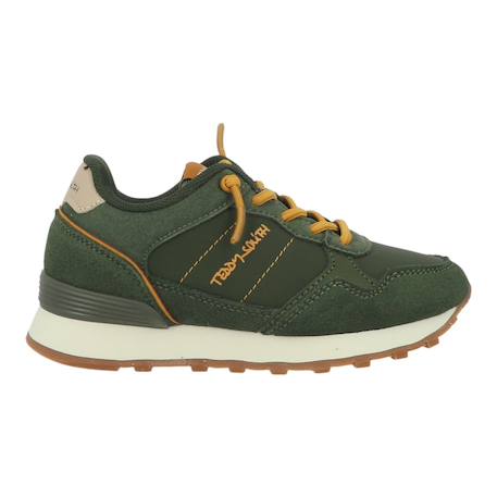 Baskets à lacets garçon Kaki 1 - vertbaudet enfant 