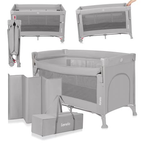 Lit cododo 3en1 ellen avec fonction lit parapluie et parc bébé, matelas haute densité et roulettes Beige sand+Black carbon+Green sage+Grey concrete 19 - vertbaudet enfant 