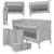 Lit cododo 3en1 ellen avec fonction lit parapluie et parc bébé, matelas haute densité et roulettes Beige sand+Black carbon+Green sage+Grey concrete 19 - vertbaudet enfant 