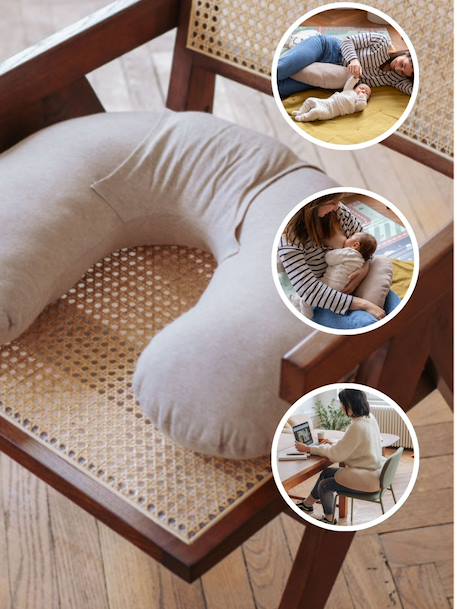 Coussin Little Warmy beige+marron imprimé 6 - vertbaudet enfant 