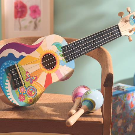 Ukulélé flower power Beige 5 - vertbaudet enfant 