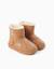 Bottines avec doublure en peluche douce synthétique et imprimés stitch Beige foncé 2 - vertbaudet enfant 