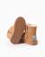 Bottines avec doublure en peluche douce synthétique et imprimés stitch Beige foncé 3 - vertbaudet enfant 
