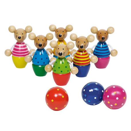 Jeu de quilles souris speedy Multi-coloured 2 - vertbaudet enfant 