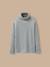 Sous-pull garçon - coton biologique Bleu fonce uni+Gris chine 3 - vertbaudet enfant 