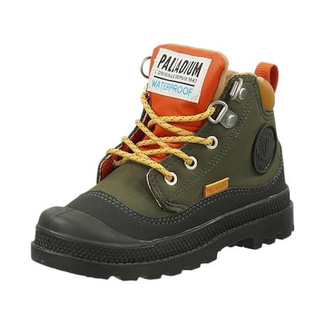 Bottines à lacets garçon Olive 2 - vertbaudet enfant 