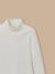 Sous-pull col montant fille - coton biologique Ecru 2 - vertbaudet enfant 