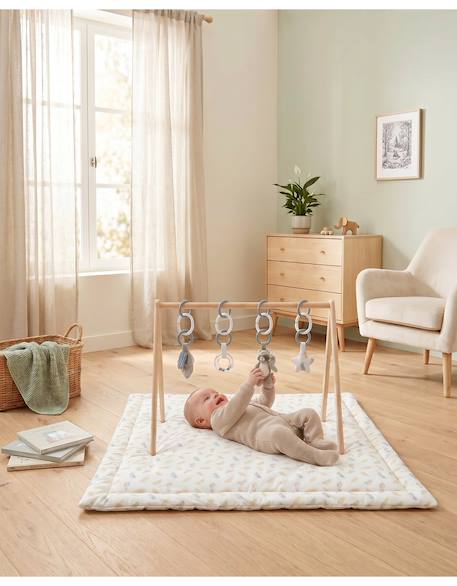 Tapis de solparc réversible  - plumes de lune Ecru 2 - vertbaudet enfant 