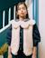 Veste sans manches matelassée en sherpa avec maxi col Blanc 1 - vertbaudet enfant 