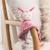 Carré doudou bebe bamboo - coccinelle - 24 cm s/carte Rose 4 - vertbaudet enfant 