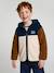 Gilet zippé à capuche garçon bleu moyen+vert sapin 1 - vertbaudet enfant 