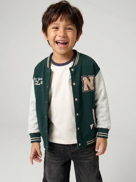Sweat teddy garçon marine+vert sapin 8 - vertbaudet enfant 