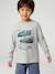 T-shirt motif ludique garçon écru+gris ardoise+gris chiné 7 - vertbaudet enfant 