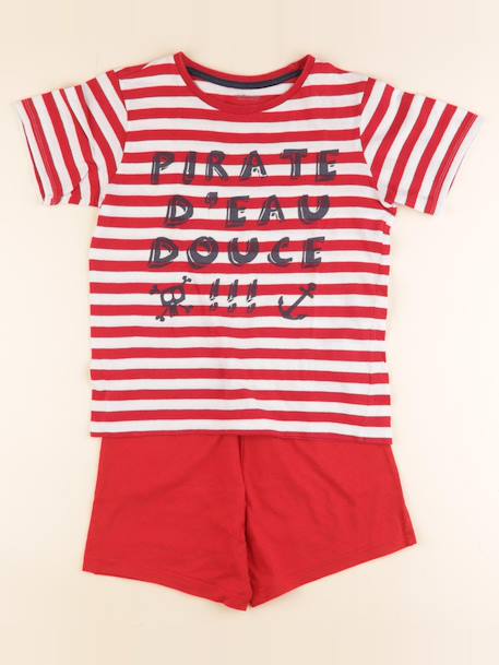 Pyjama coton - 10 ans Rouge 1 - vertbaudet enfant 
