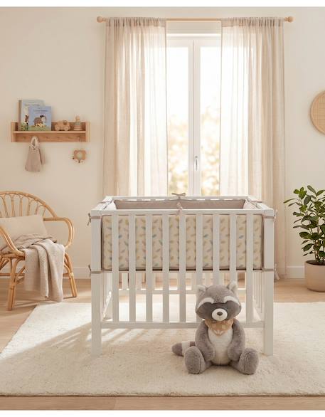 Fond de parc matelas réversible 75x95cm - plumes de lune Beige 2 - vertbaudet enfant 
